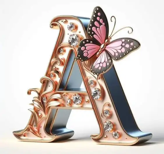 stylish a letter images