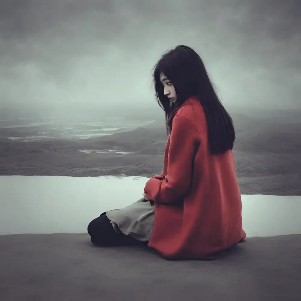 alone sad girl pic