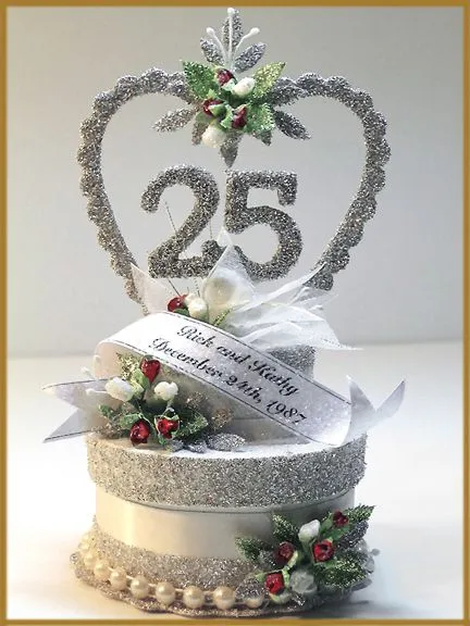 25th anniversary cake