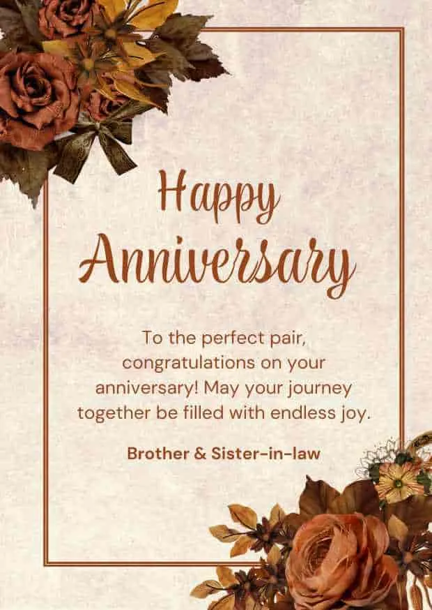 happy anniversary bhaiya bhabhi wishes in english