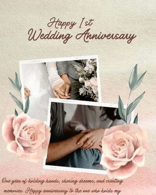 1st wedding anniversary wishes for husband