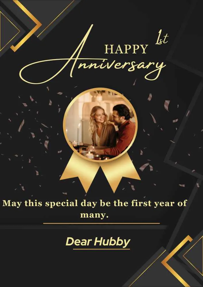 1st wedding anniversary wishes for husband