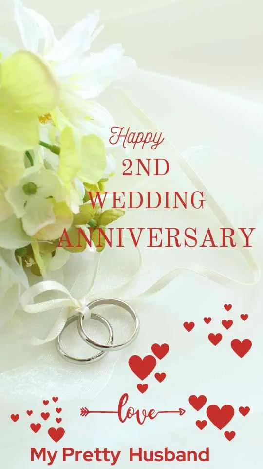 2nd anniversary wishes for husband