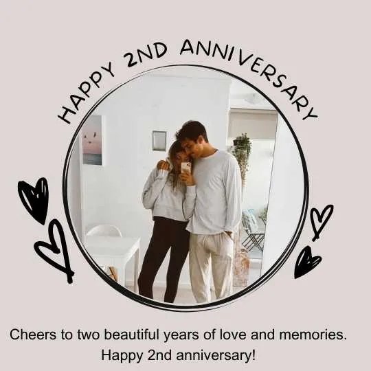 2nd anniversary wishes for husband