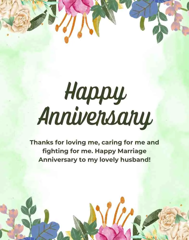 anniversary wishes for husband in english