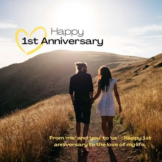 first wedding anniversary wishes for husband