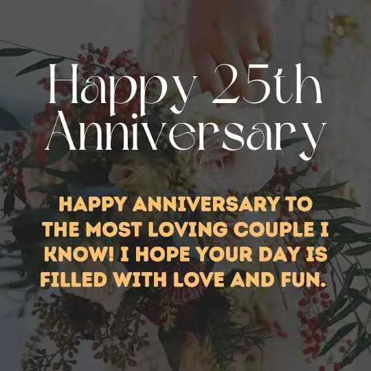 25th anniversary wishes for parents