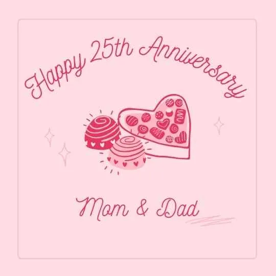 25th anniversary wishes for parents