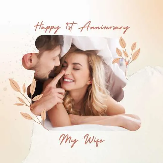 1st wedding anniversary wishes for wife