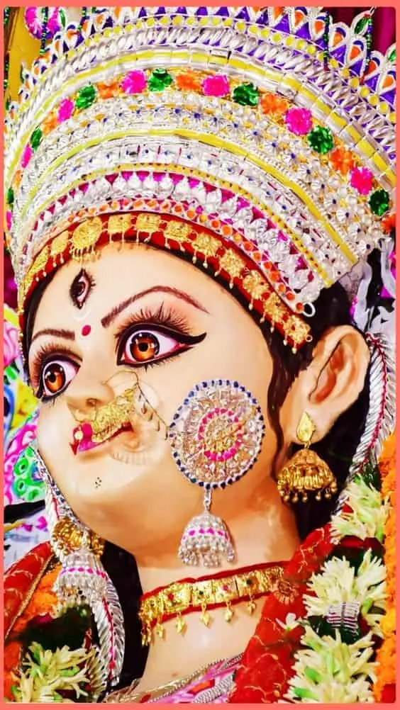 maa durga face hd image