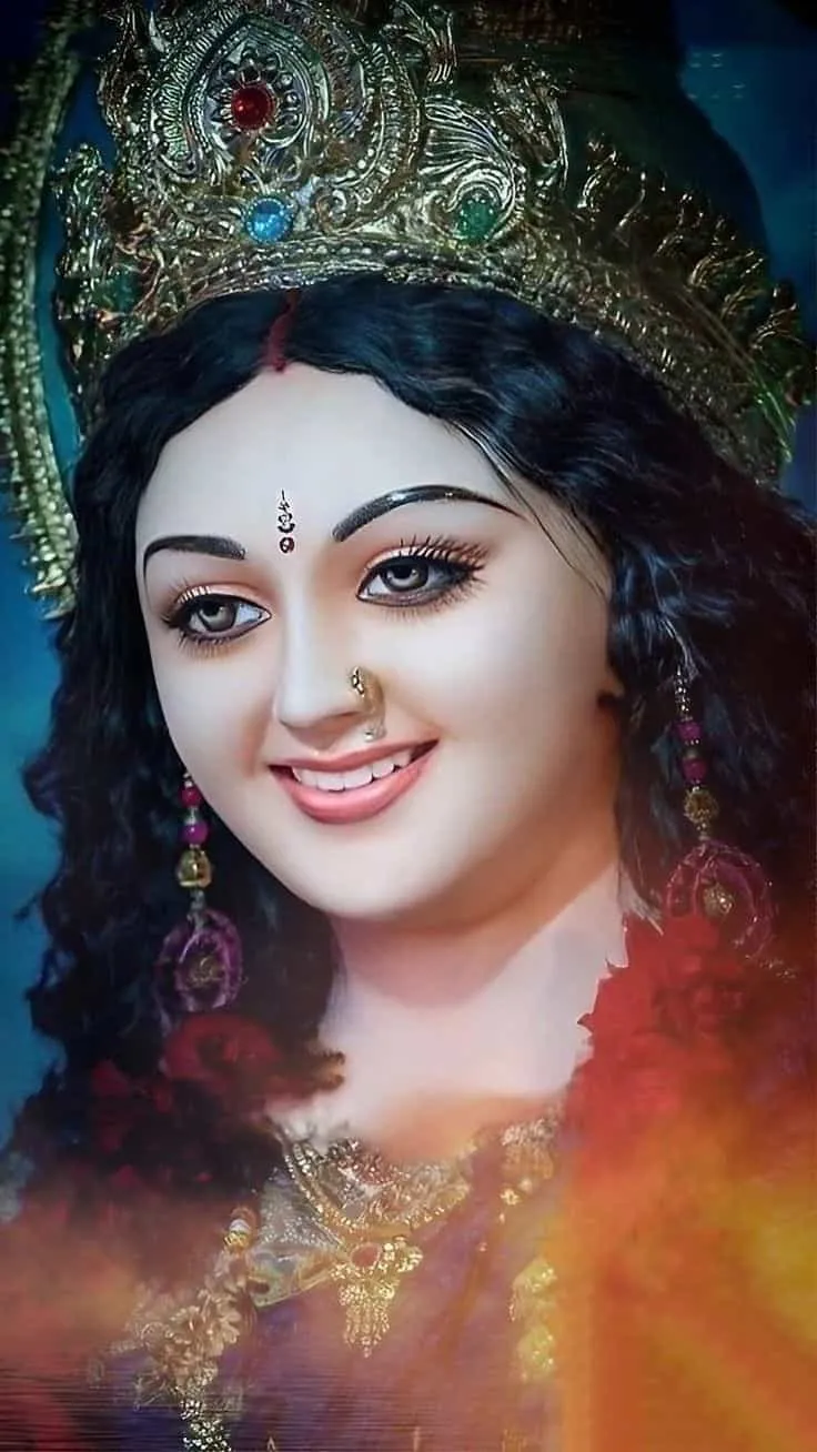 maa durga face hd image