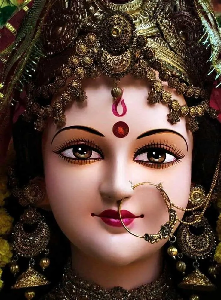 maa durga face hd image