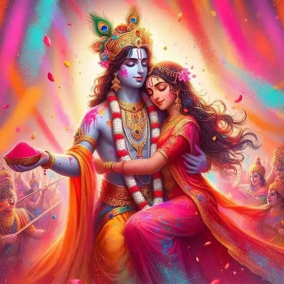 radha krishna holi images