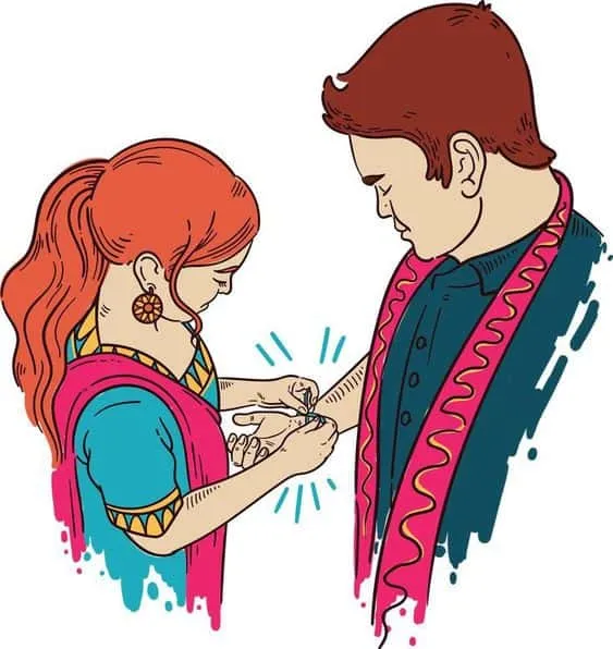 raksha bandhan drawing