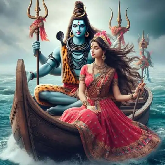 shiv parvati images love