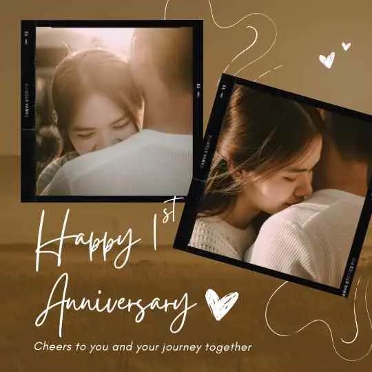 1st anniversary wishes for couple