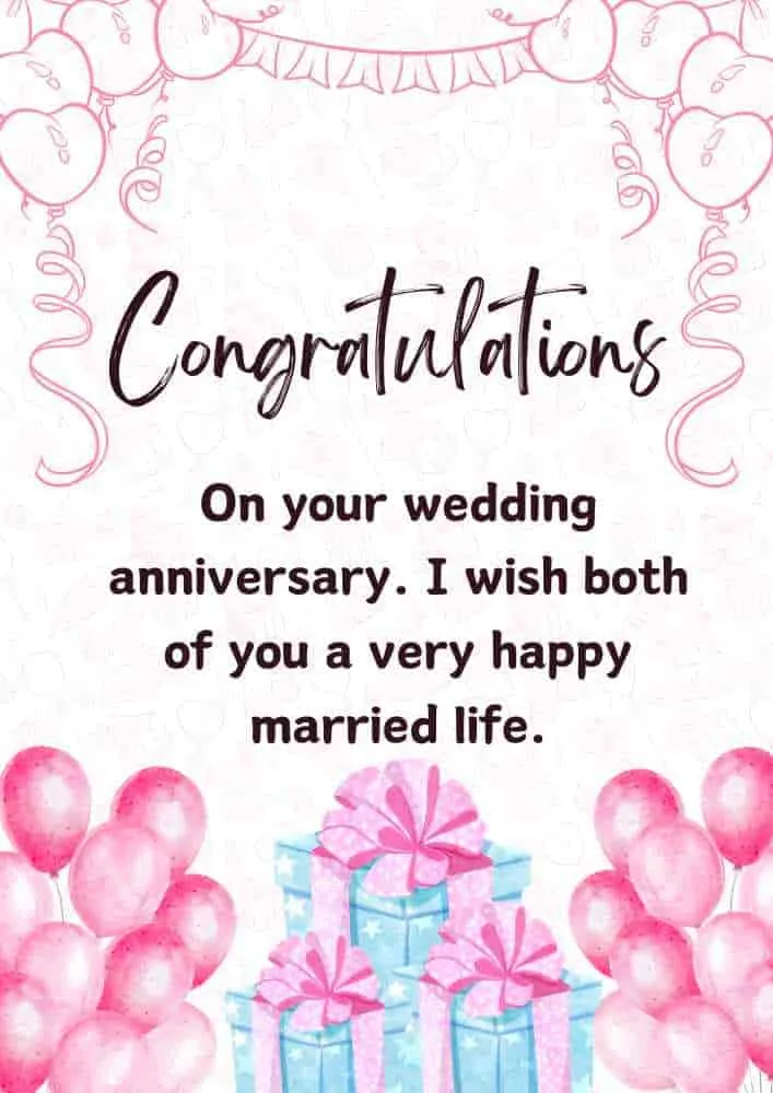 anniversary wishes for couple in english