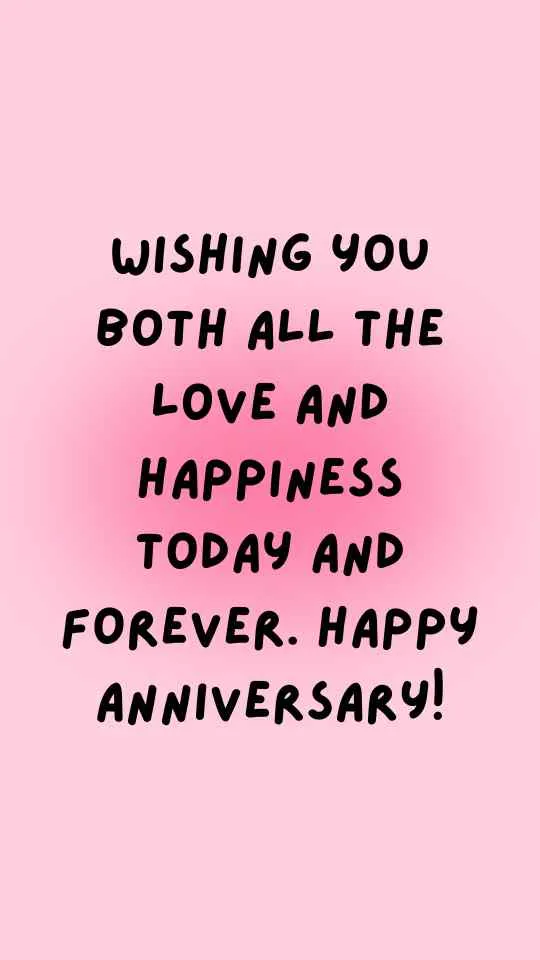 anniversary wishes for couple in english