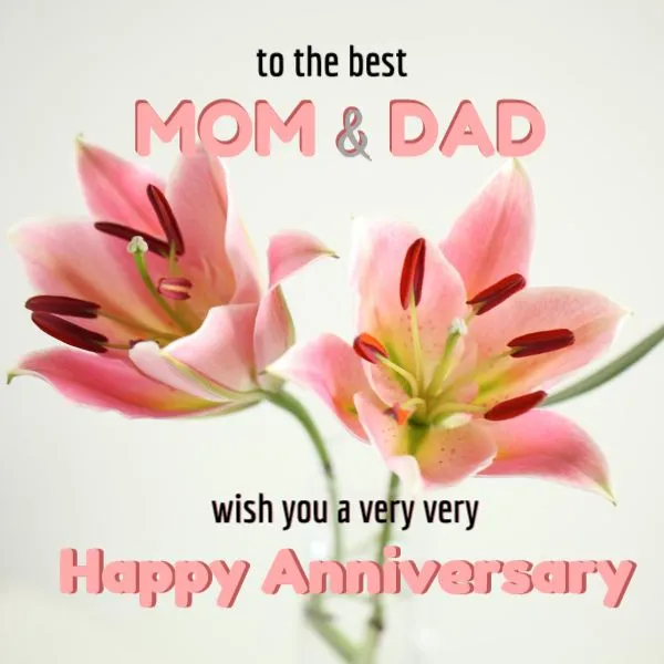 anniversary wishes for mom and dad picture