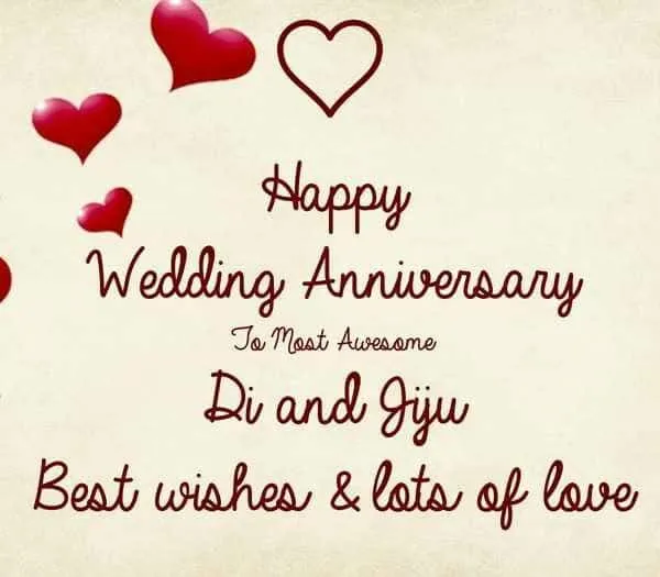 anniversary wishes to didi and jiju