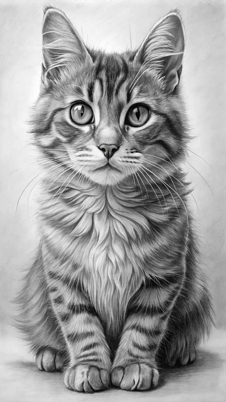 cat drawing images download