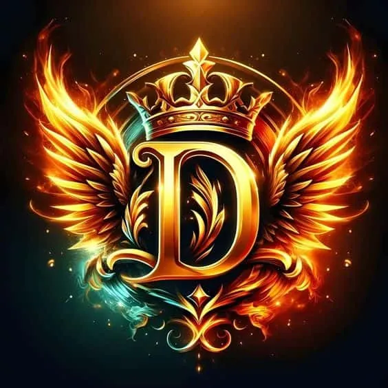 stylish d letter whatsapp dp