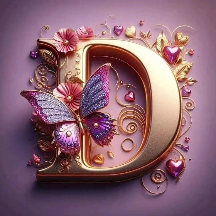 stylish d letter whatsapp dp