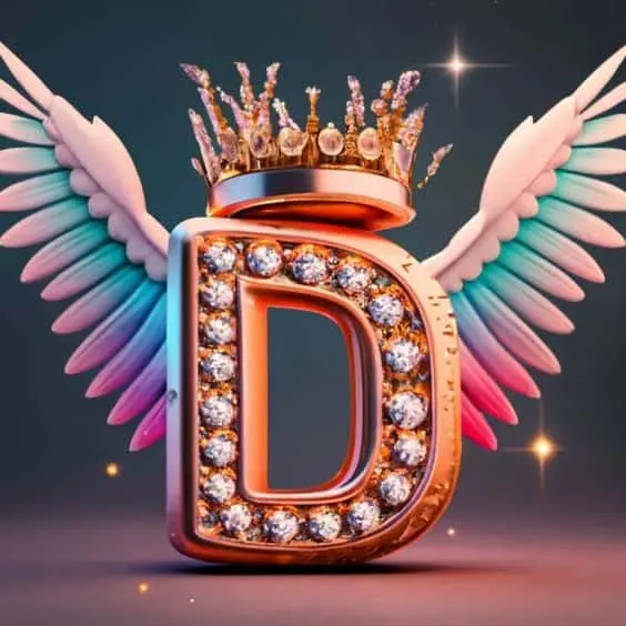 stylish d letter whatsapp dp