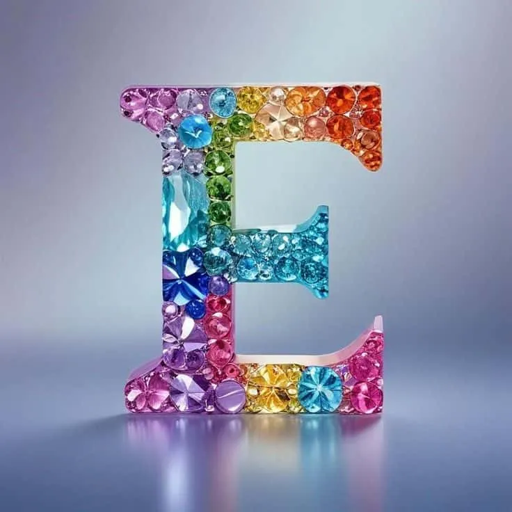 e letter design