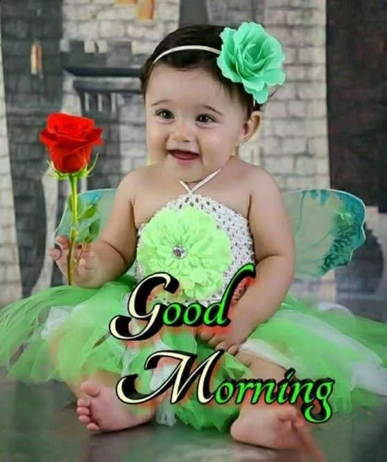 good morning cute baby images