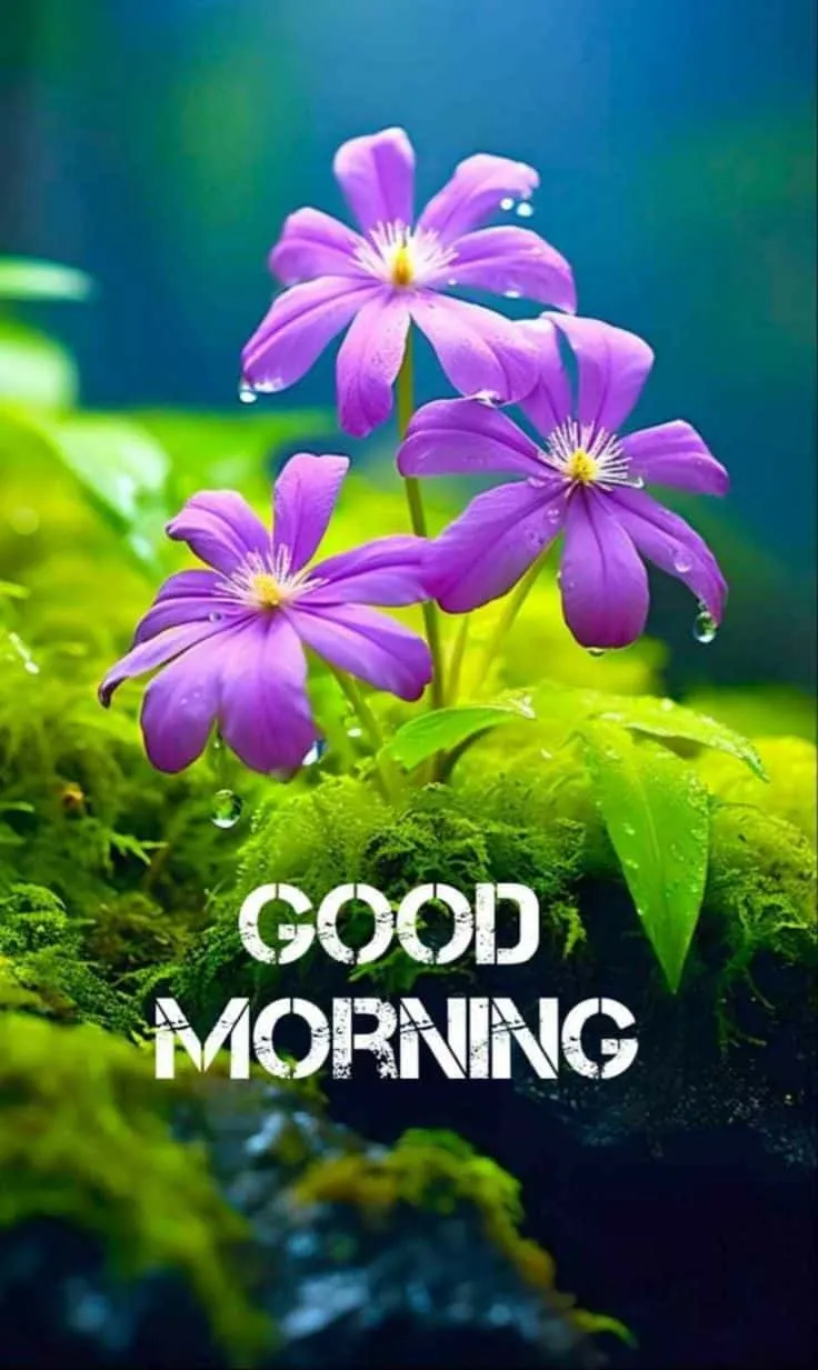 good morning images with flowers hd