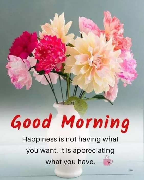 good morning quotes with flowers