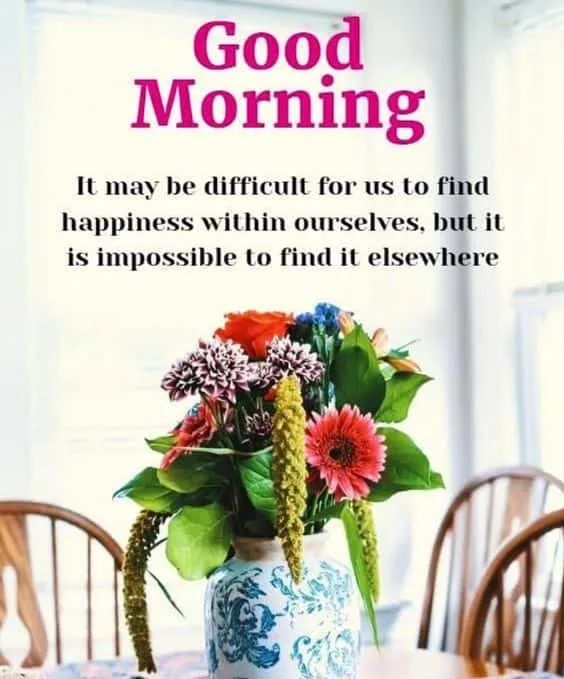 good morning quotes with flowers