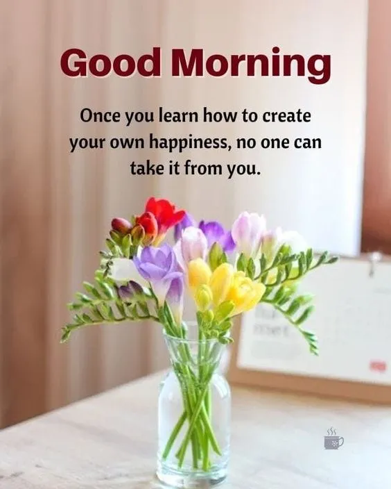 good morning quotes with flowers