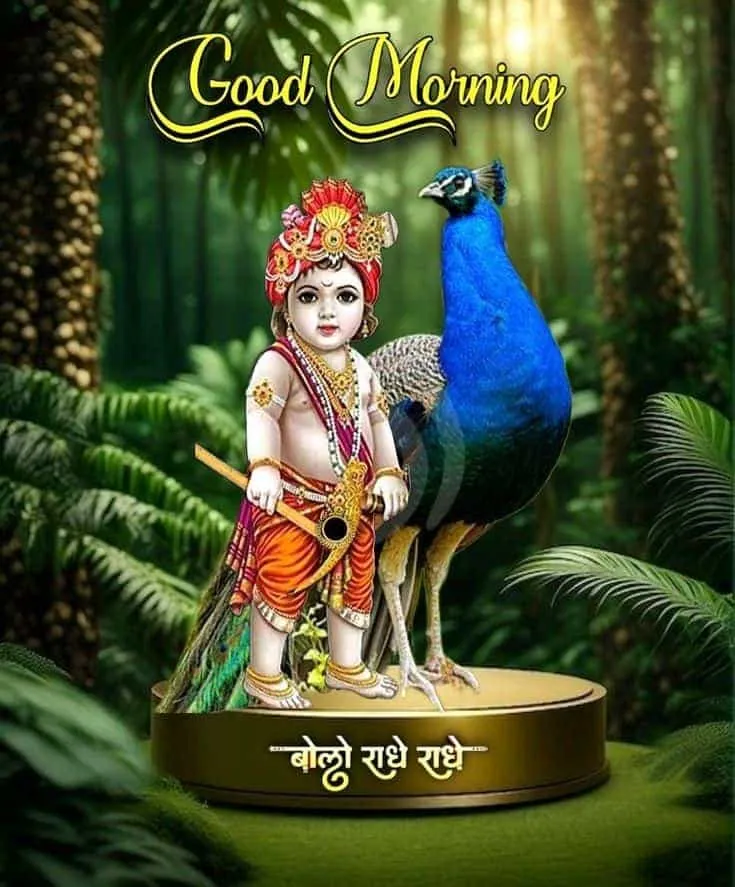 good morning krishna images