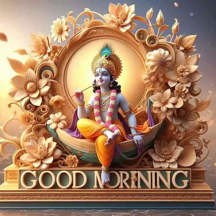 good morning krishna images