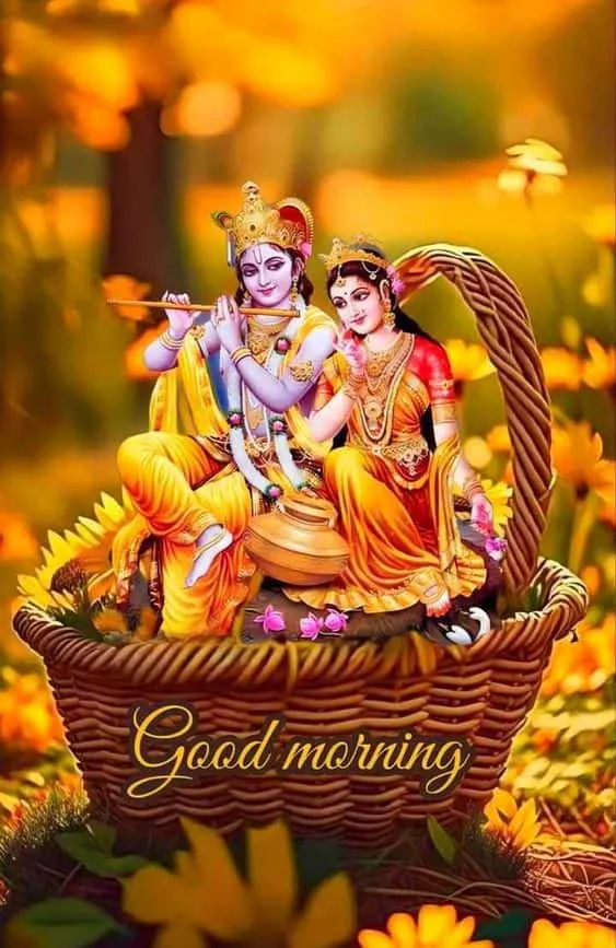 radha krishna good morning images hd 3d