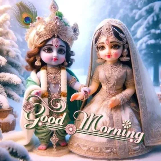 radha krishna good morning images hd 3d