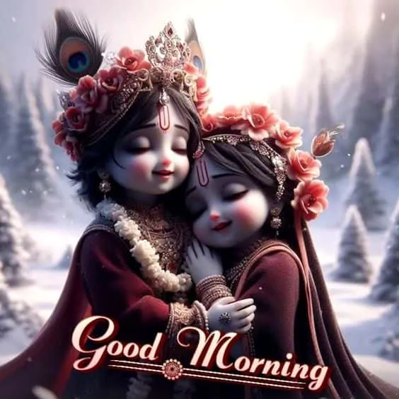 radha krishna good morning images hd 3d