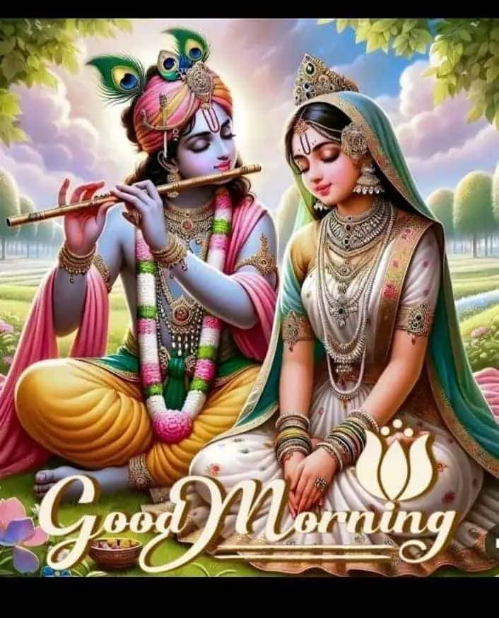 radha krishna good morning images hd 3d