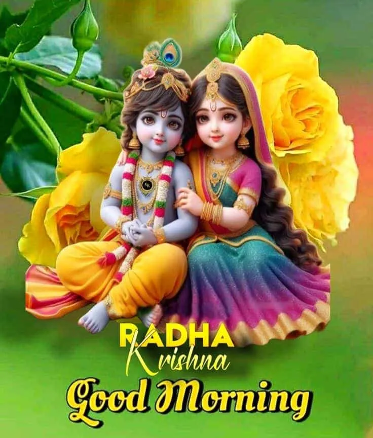 radha krishna good morning images hd 3d