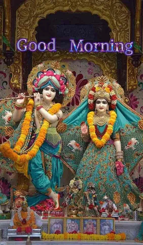 radhe krishna image good morning