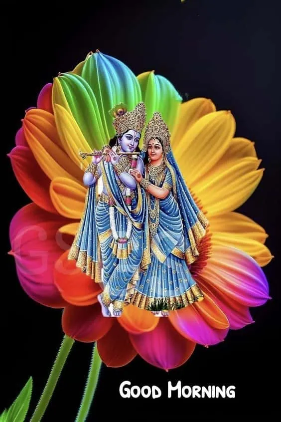 radhe krishna image good morning