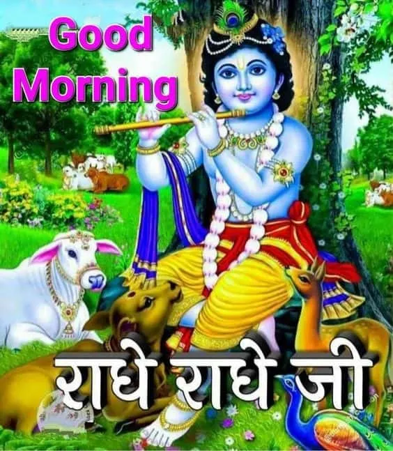 radhe radhe good morning image