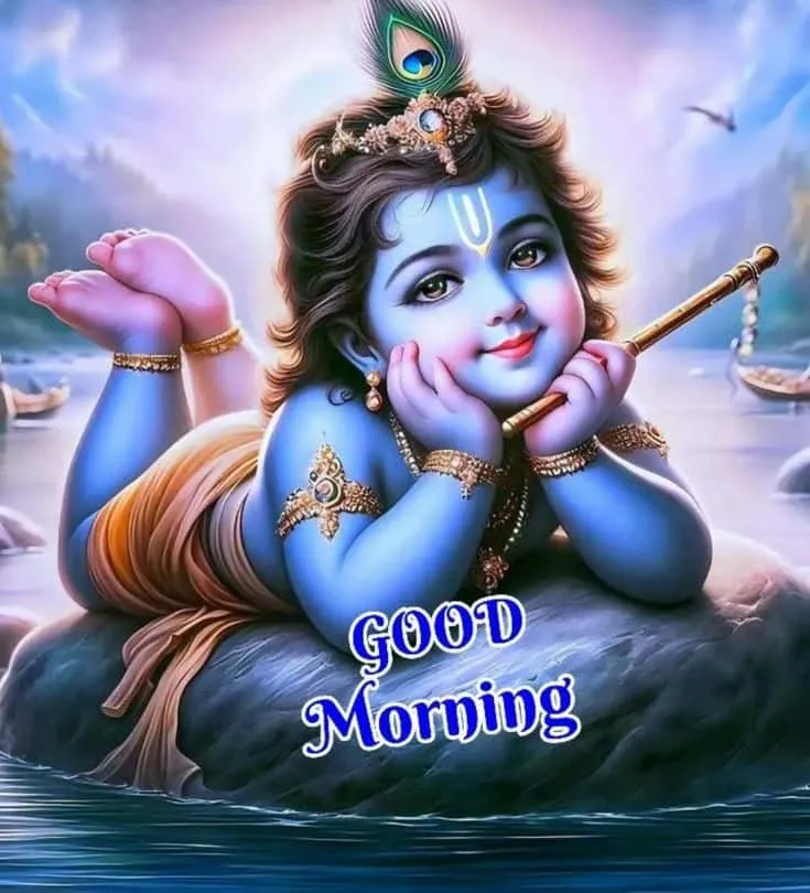 shree krishna good morning image