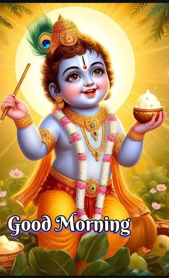 shree krishna good morning image