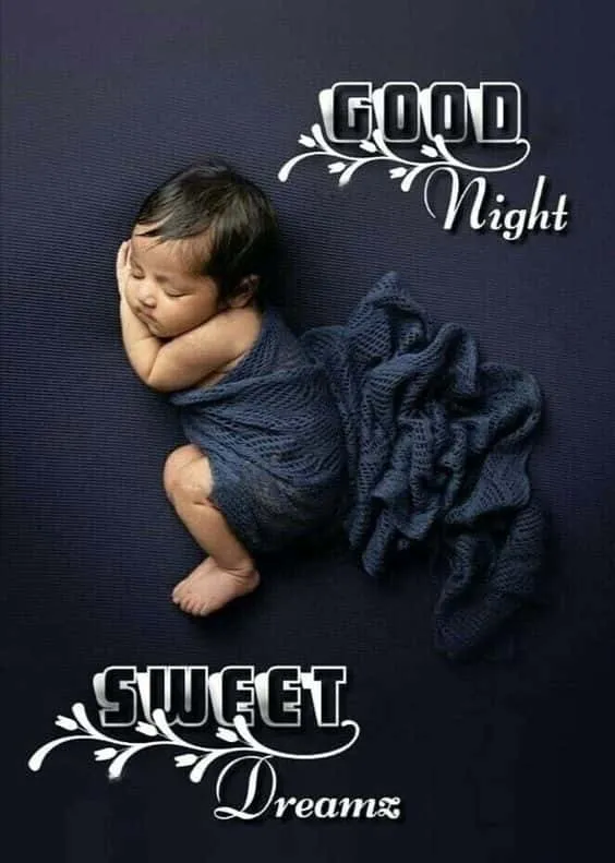 good night baby images