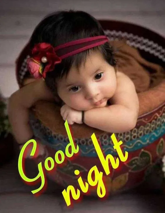 good night baby images