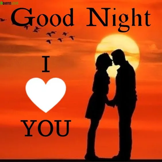 romantic good night images with love