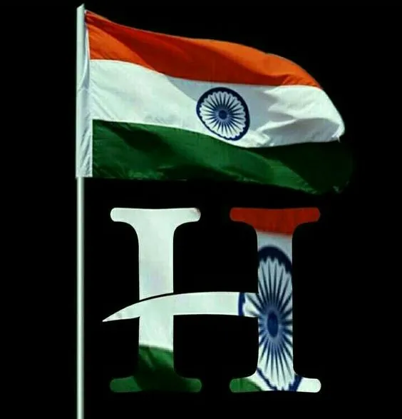 h letter indian flag